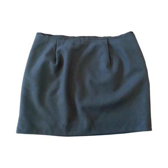 J. Crew Olive Green Felted Wool Mini Skirt - Picture 3 of 6